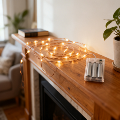 ROOSKEM® Battery-Operated LED Fairy Lights with Timer — shoppilot-9f6e0d50-6881-45f4-b9ba-19ee6e56349b — 3