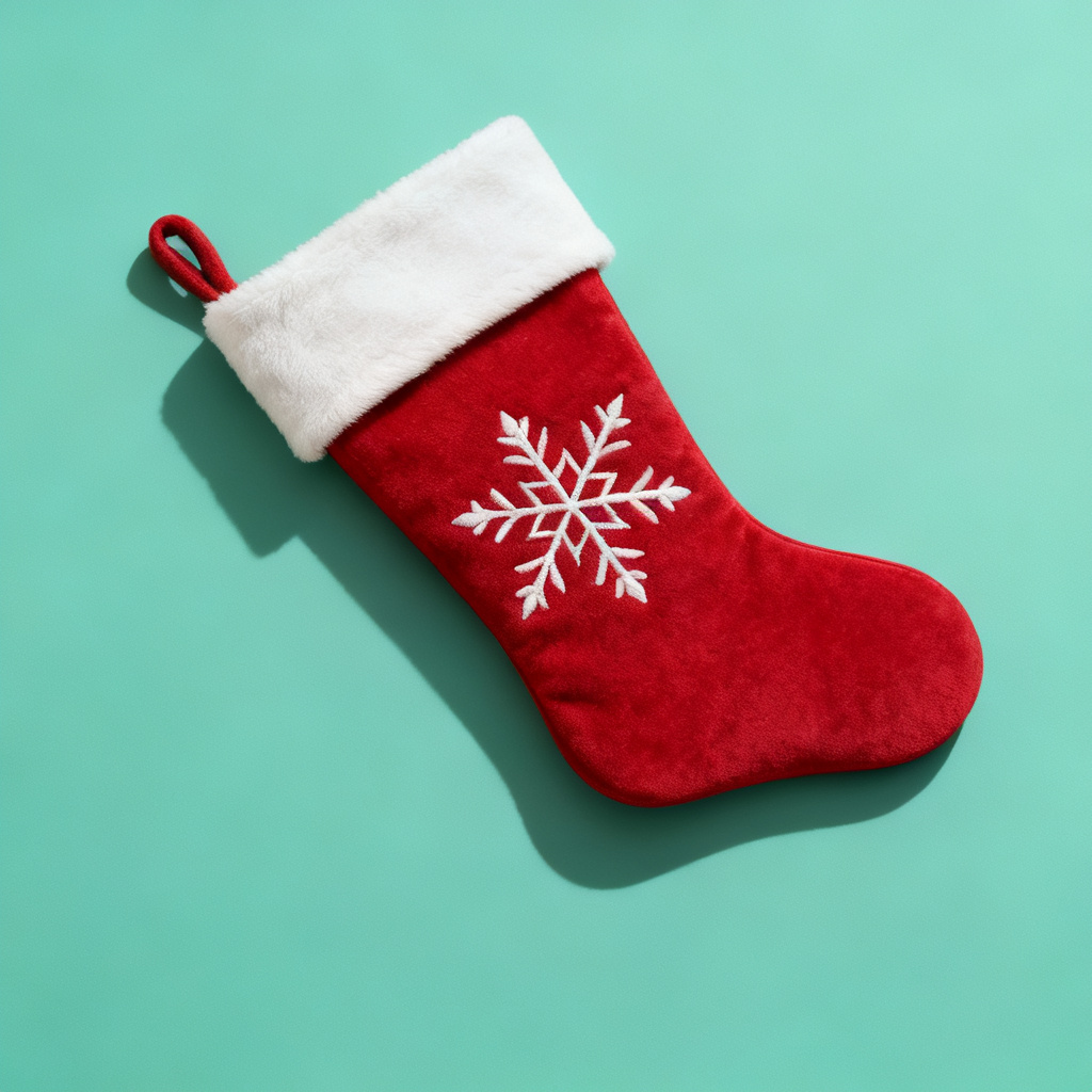 ROOSKEM® Christmas Stocking with Embroidered Snowflake Design — shoppilot-ecb1358b-fe37-4ceb-b068-baa35d39a018 — 5
