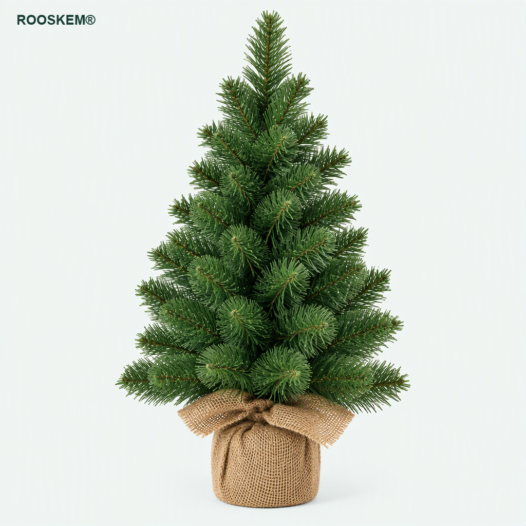 ROOSKEM® Tabletop Mini Artificial Christmas Tree with Burlap Base — shoppilot-0c543a88-b48c-4fc3-9cad-071597ef48f4 — 1