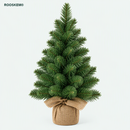 ROOSKEM® Tabletop Mini Artificial Christmas Tree with Burlap Base — shoppilot-0c543a88-b48c-4fc3-9cad-071597ef48f4 — 1