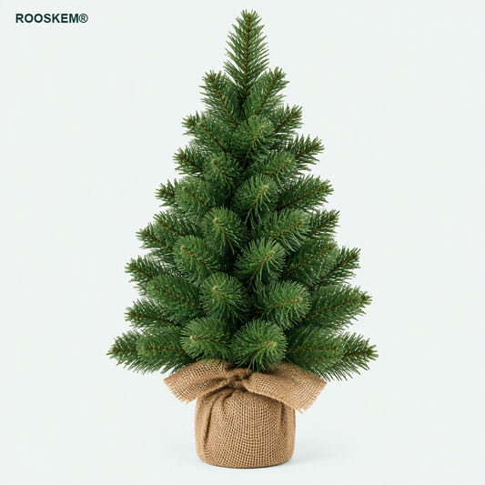 ROOSKEM® Tabletop Mini Artificial Christmas Tree with Burlap Base — shoppilot-0c543a88-b48c-4fc3-9cad-071597ef48f4 — 1