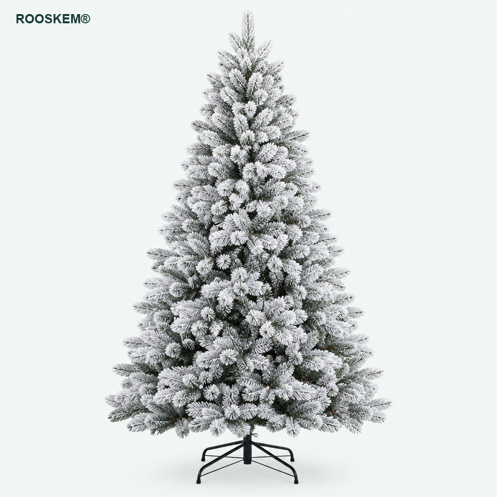 ROOSKEM® Unlit Snow-Flocked Artificial Christmas Tree — shoppilot-38b69e27-f7a8-4aad-b362-49cb8750ed84 — 1