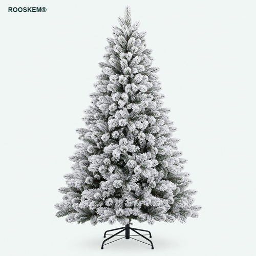 ROOSKEM® Unlit Snow-Flocked Artificial Christmas Tree — shoppilot-38b69e27-f7a8-4aad-b362-49cb8750ed84 — 1