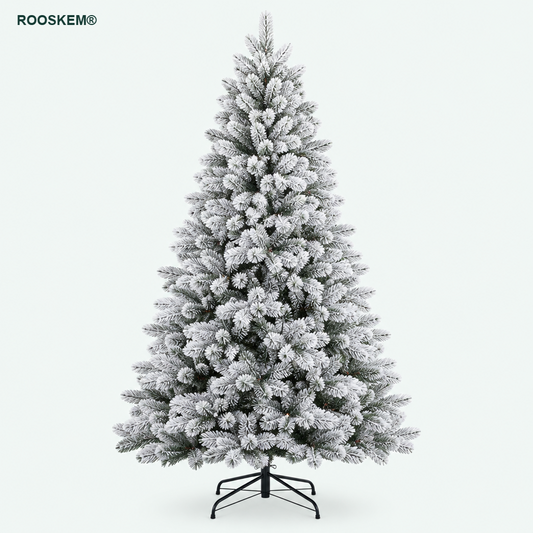 ROOSKEM® Unlit Snow-Flocked Artificial Christmas Tree — shoppilot-38b69e27-f7a8-4aad-b362-49cb8750ed84 — 1