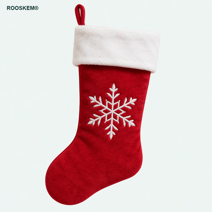 ROOSKEM® Christmas Stocking with Embroidered Snowflake Design — shoppilot-ecb1358b-fe37-4ceb-b068-baa35d39a018 — 1