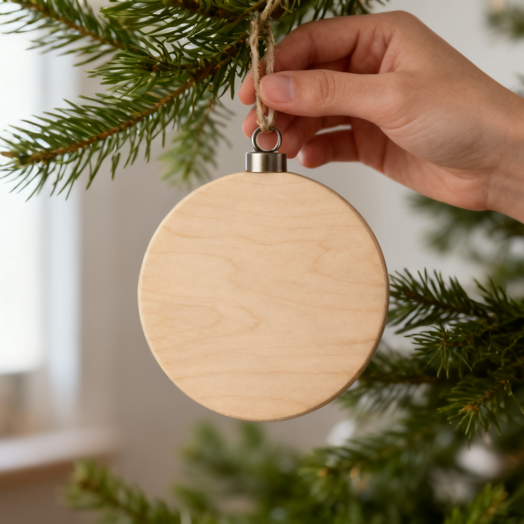ROOSKEM® Personalized Wooden Christmas Ornament — shoppilot-b9c152de-65f9-42d4-80c9-2f03114cef3f — 4