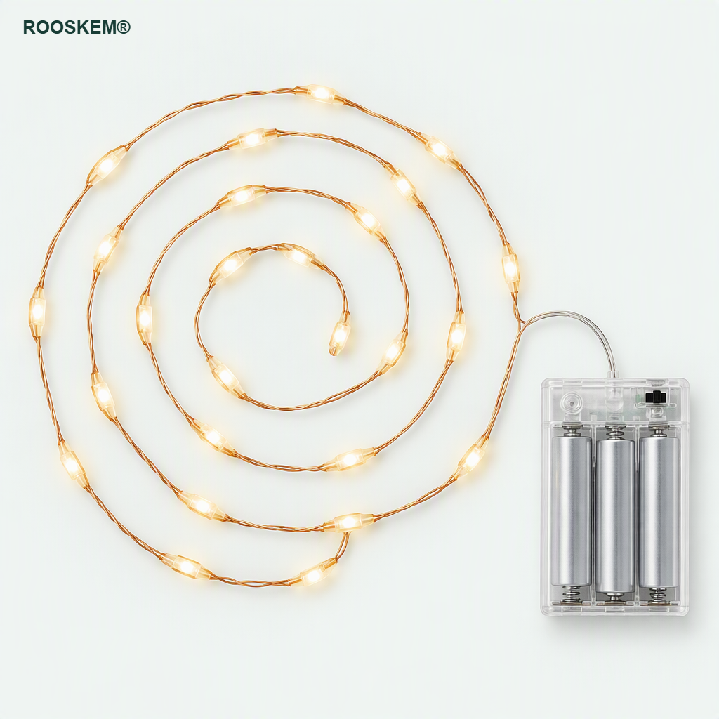 ROOSKEM® Battery-Operated LED Fairy Lights with Timer — shoppilot-9f6e0d50-6881-45f4-b9ba-19ee6e56349b — 1